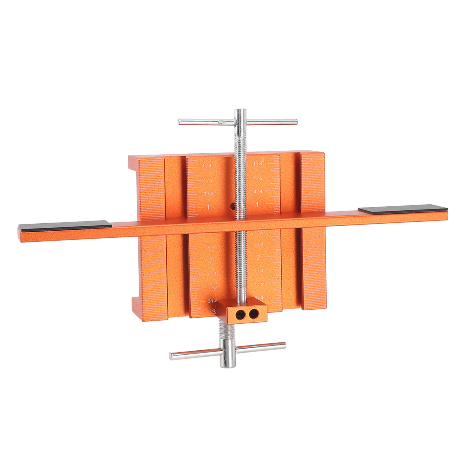 Gabarit de montage de porte d'armoire en alliage d'aluminium, bras de support et pince, niveau précis, orange
