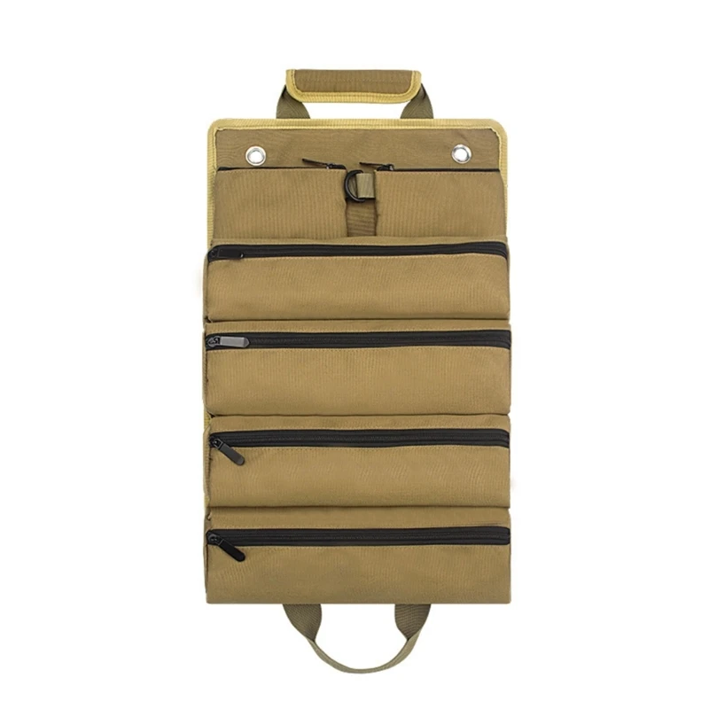 Sac de rangement étanche enroulable pour outils, pinces et clés, 50 x 32 cm, noir