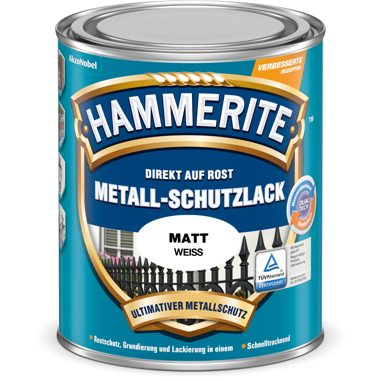 Hammerite Metallschutz-lack Matt Weiss 750ml - 5134938