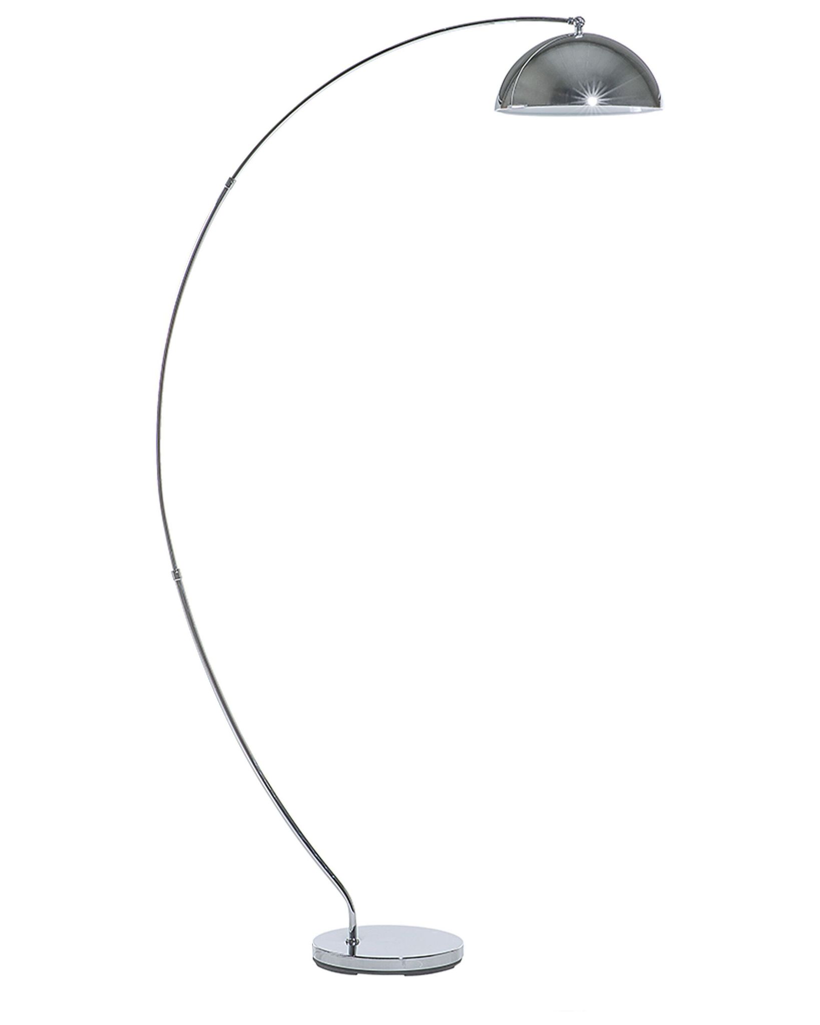 Beliani Stehlampe Kama Metall Silber