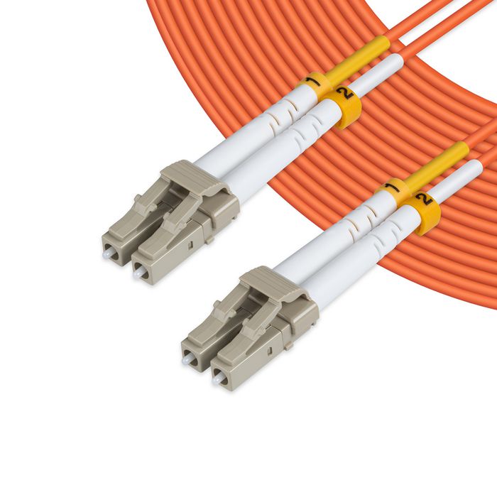 MicroConnect - Netzwerkkabel - LC/UPC Multimode (Stecker) auf LC/UPC Multimode (Stecker) - 25 m. - Glasfaser - 50 / 125 my - OM2 - halogenfrei - orange - Bild 4