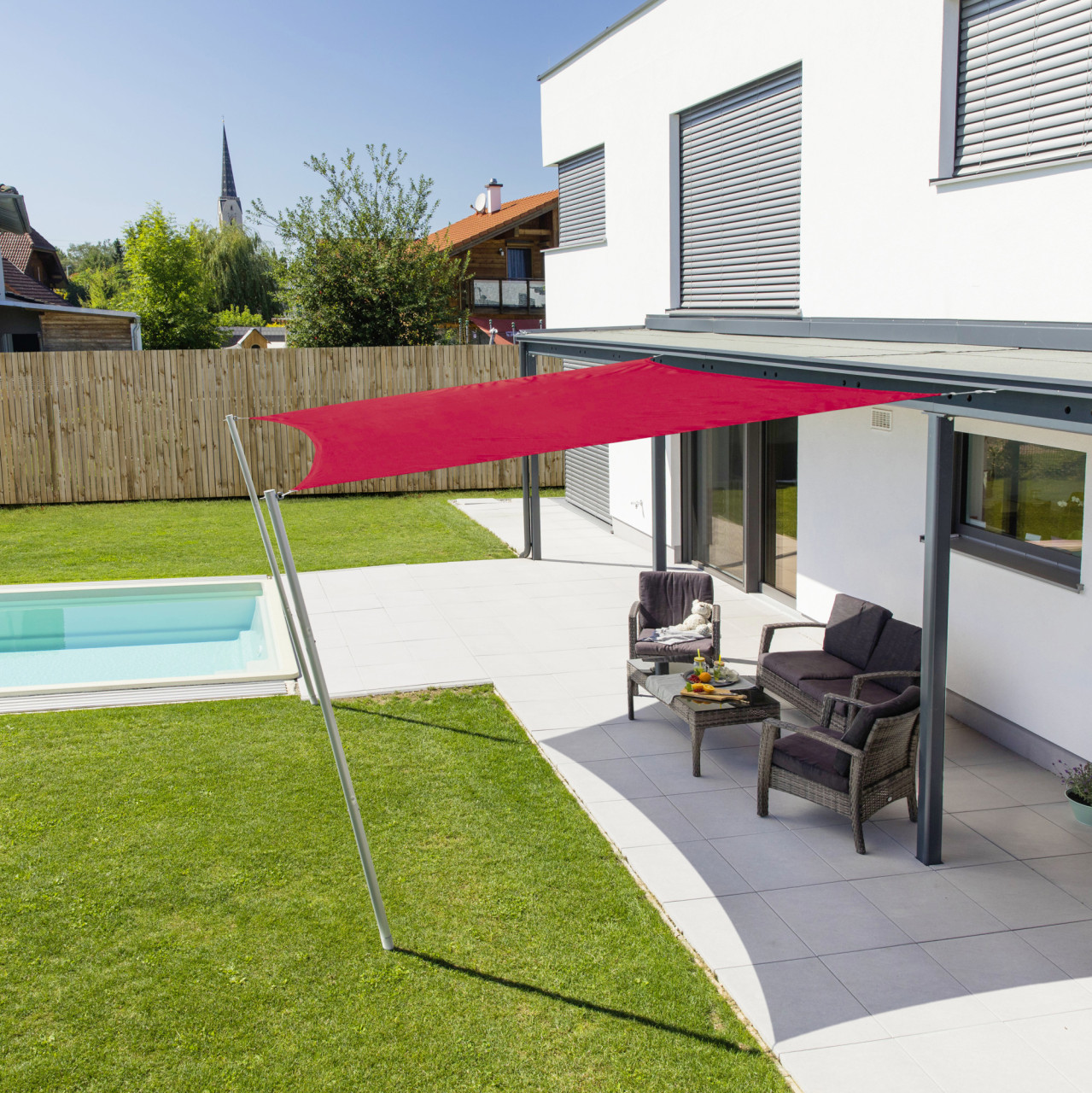 Windhager Sonnensegel Cannes brick 3 x 3 m - Image 2