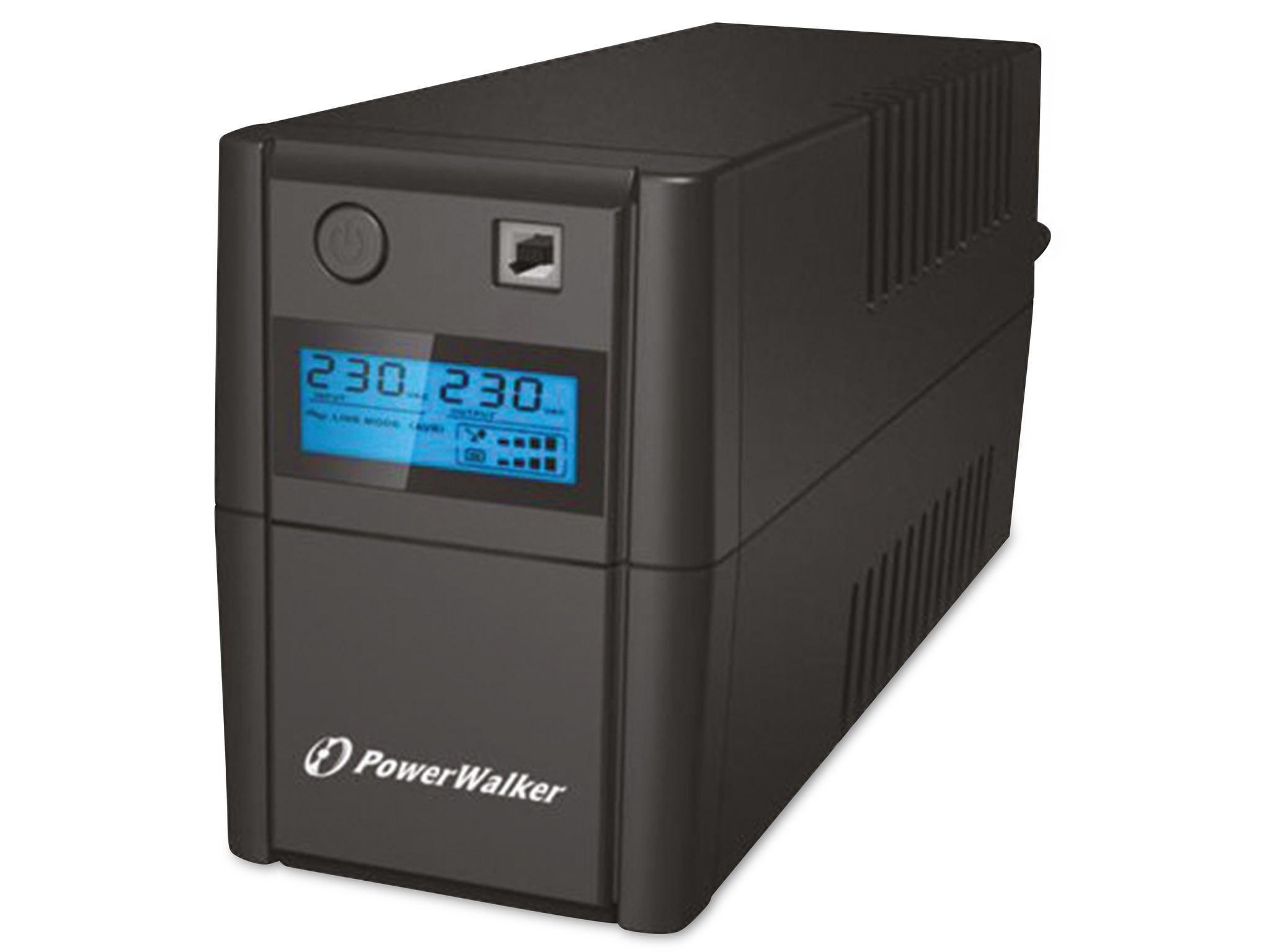 Powerwalker VI 850 SHL Schuko 850VA / 480W Line-Interactive USV Tower AVR HID LCD (850 VA, 480 W, Line-Interaktiv USV), USV - Bild 4