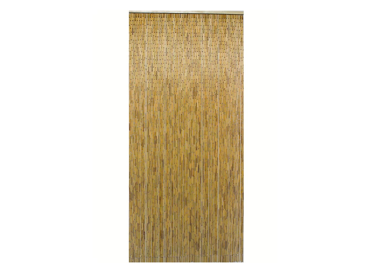 Rideau De Porte En Bambou Vernis – Coloris Naturel – 120 X 220 Cm