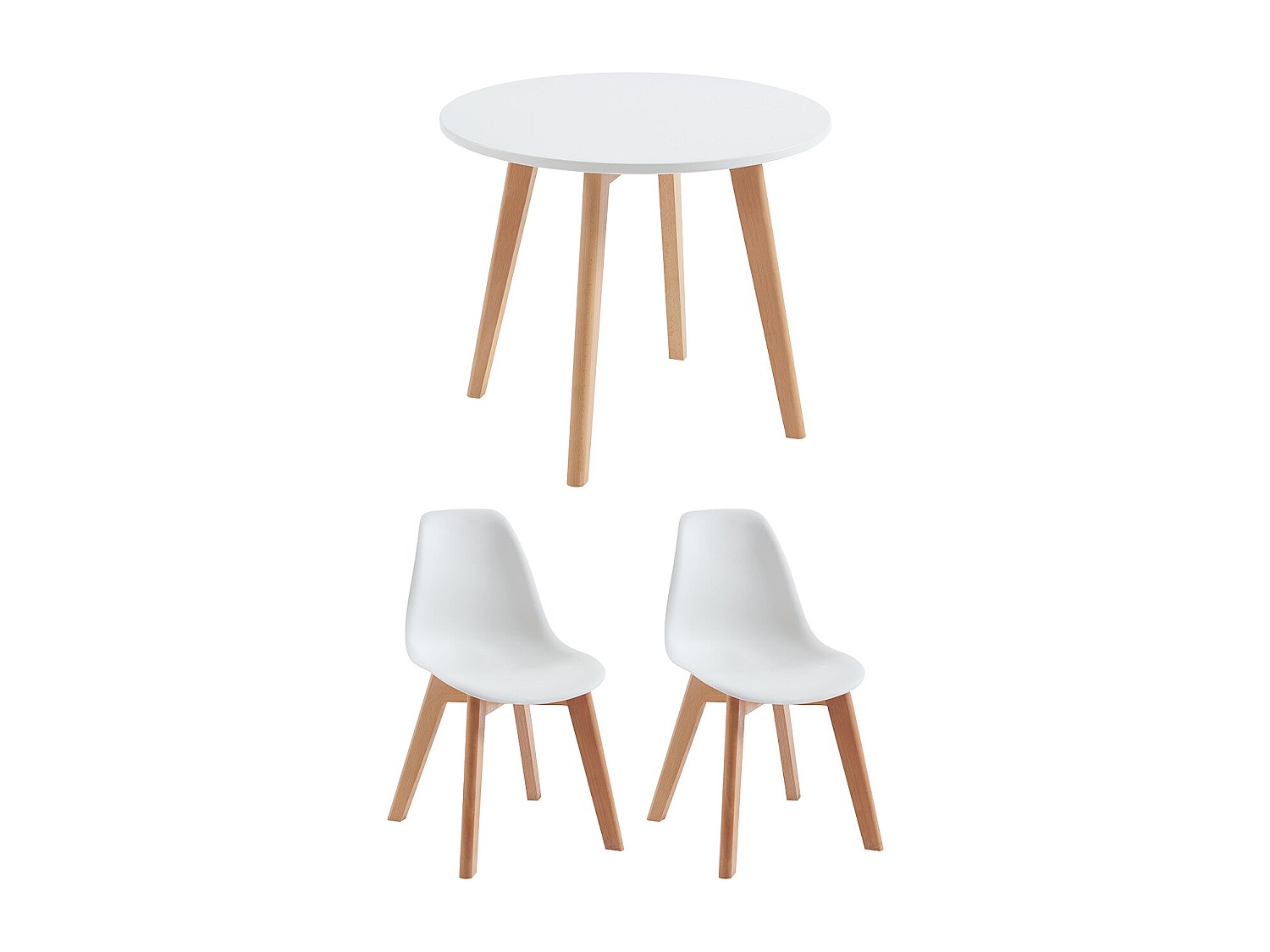 Vente-unique - Ensemble Table Enfant Louloune + 2 Chaises Lilinou