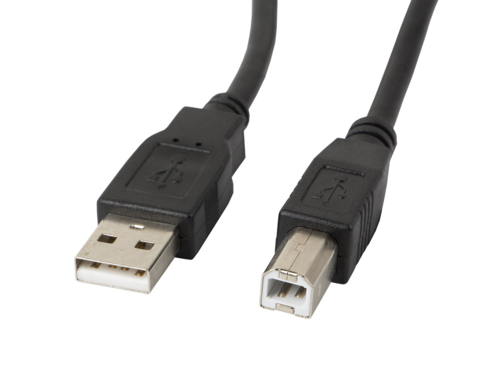 Lanberg Schwarz Kabel Drucker Usb Stecker Auf Usb Stecker 1 M