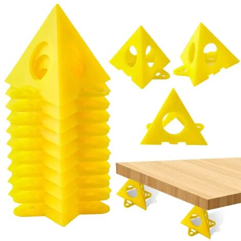 Supports pyramidaux triangulaires en ABS pour peinture et travail du bois, lot de 20