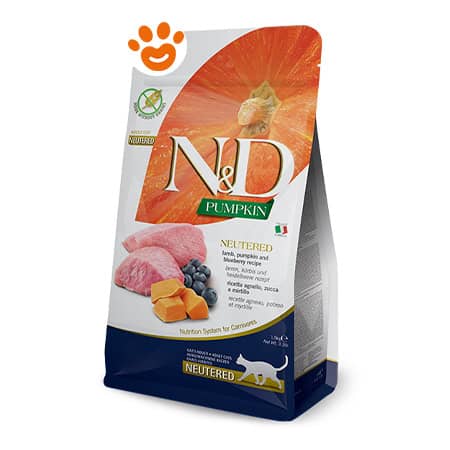 Farmina Nd Pumpkin Neutered Grain Free Cordero Gato 5 Kg