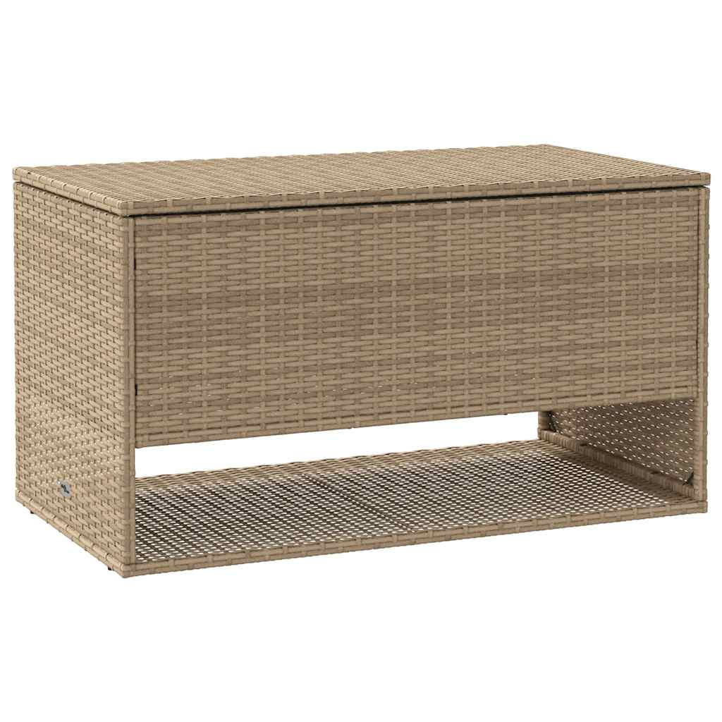 Scatola Per Cuscini Da Esterno Beige 100x55x55,5 Cm Polyrattan - Vidaxl