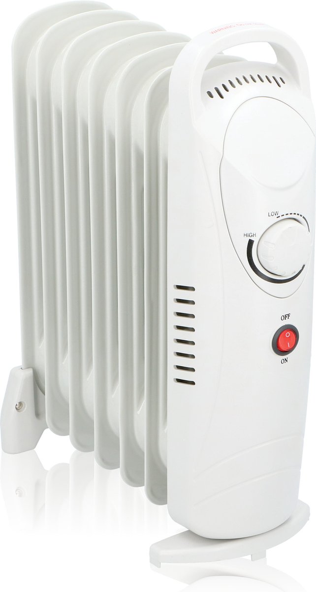 Outiror Weiß Alpina Elektroheizung 850W Ölradiator Heizung 7 Rippen