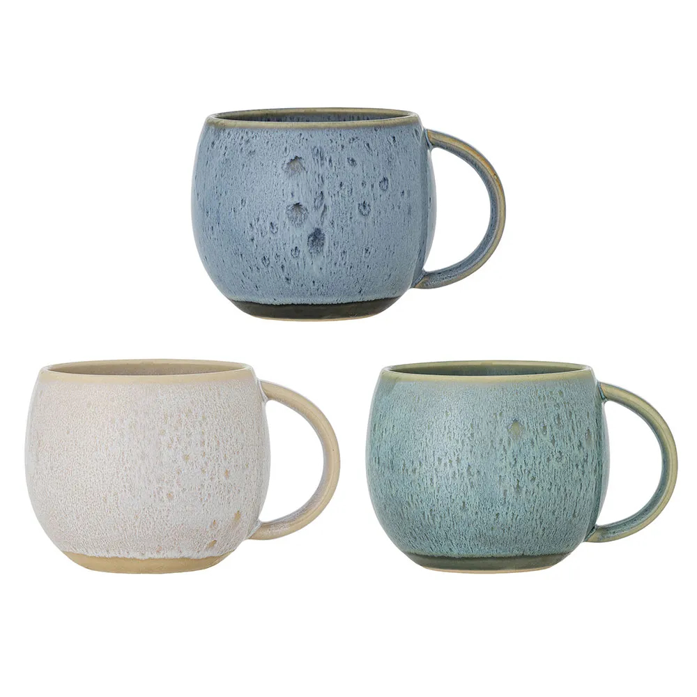 Bloomingville Blau Becher Keramik Harriet - Set Von 3 - Bild 4