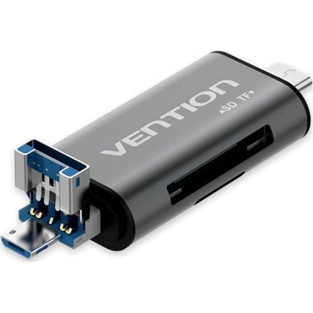 Grau Vention Usb3.0 Multi-Function Card Reader Gray Metal Type - Bild 5