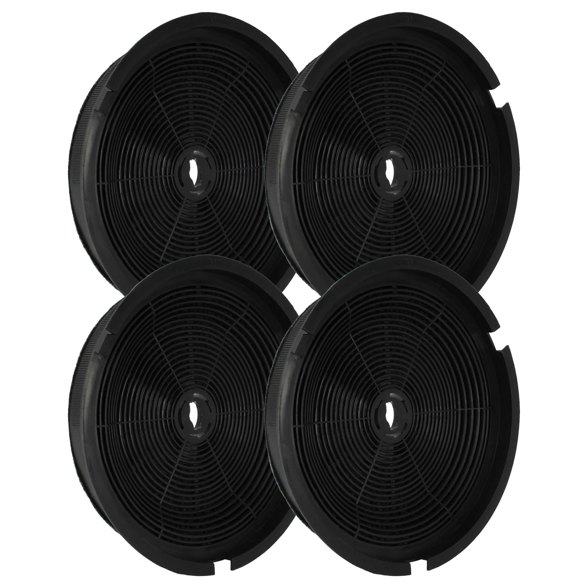 4x Activated Carbon Filter Compatible With Ikea Extractor Hood - 19 Cm - Vhbw - 84613664