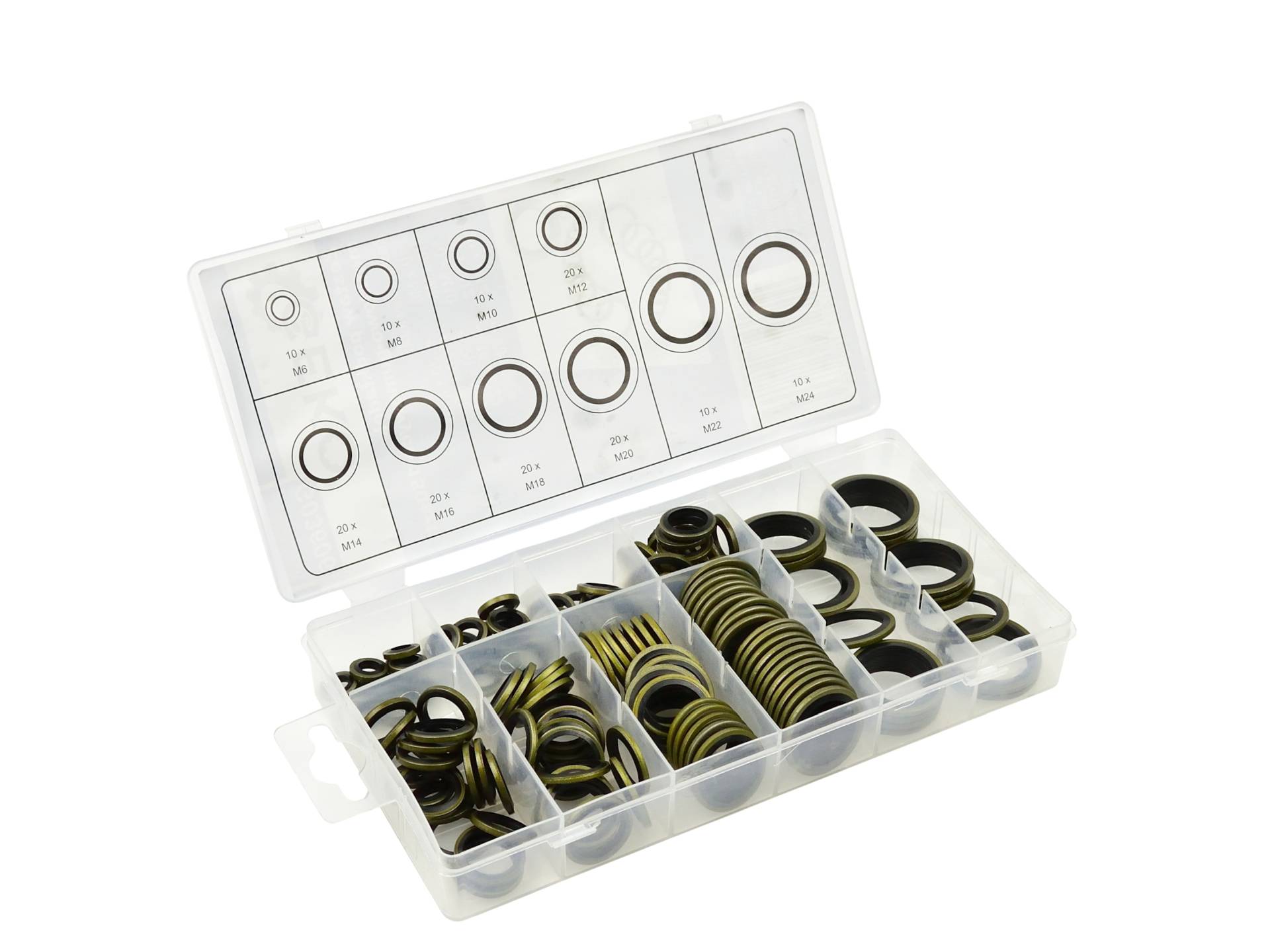 Import Satz Metall-gummi-unterlegscheiben 150 Stück (20)
