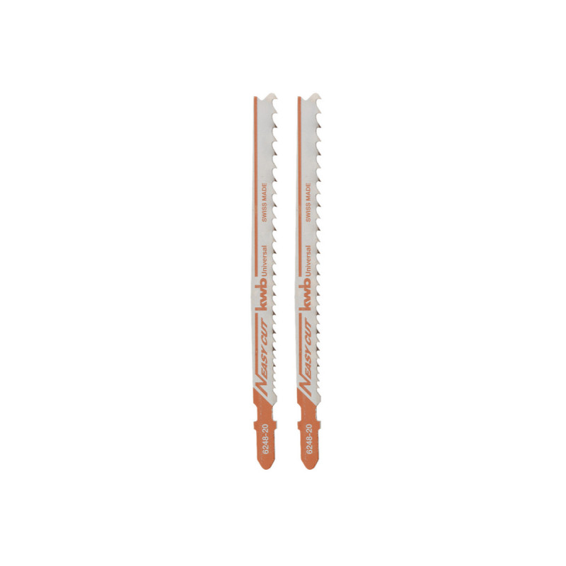 Lot de 2 lames de scie sauteuse, longueur totale 13,2 cm — photo de l’offre ManoMano