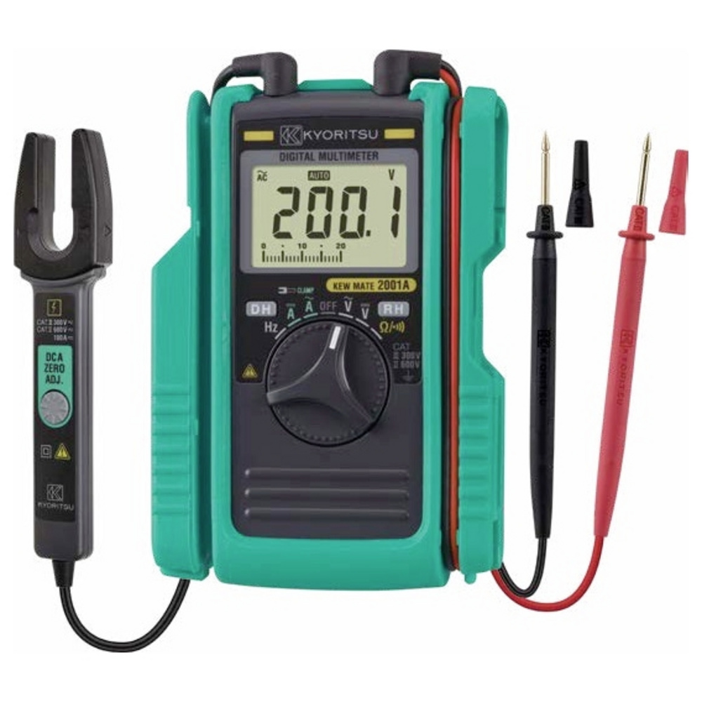 Kyoritsu Grau Multimeter, Hand-Multimeter, Stromzange Digital Cat Ii 600 V, Cat Iii 300 V Anzeige (Cat Ii 600V, Cat Iii 300V, Hand-Multimeter) - Bild 3