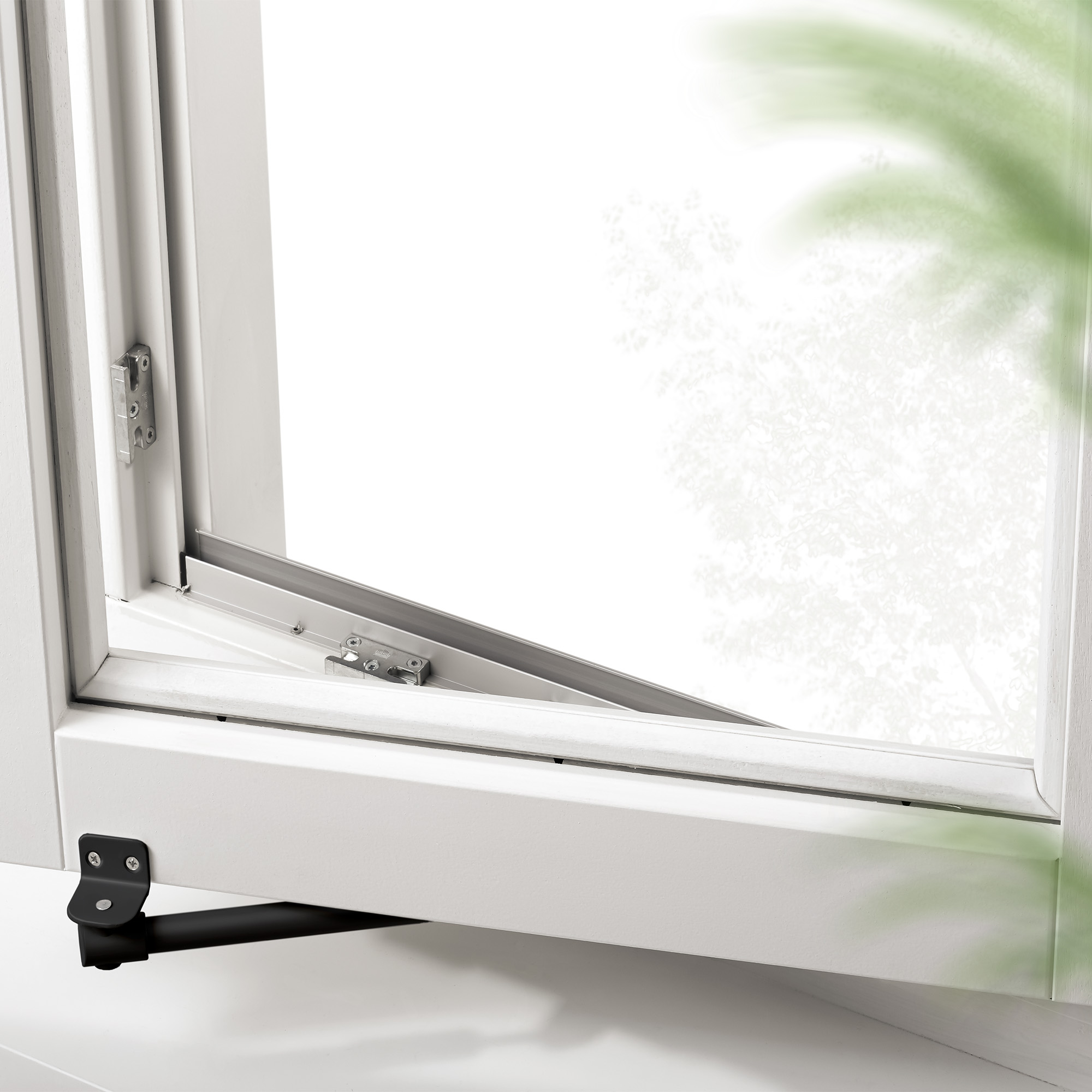 Axa Teleskop - Fensteröffner - 30 Zoll - 30 Cm - Nach Innen Öffnend - Schwarz