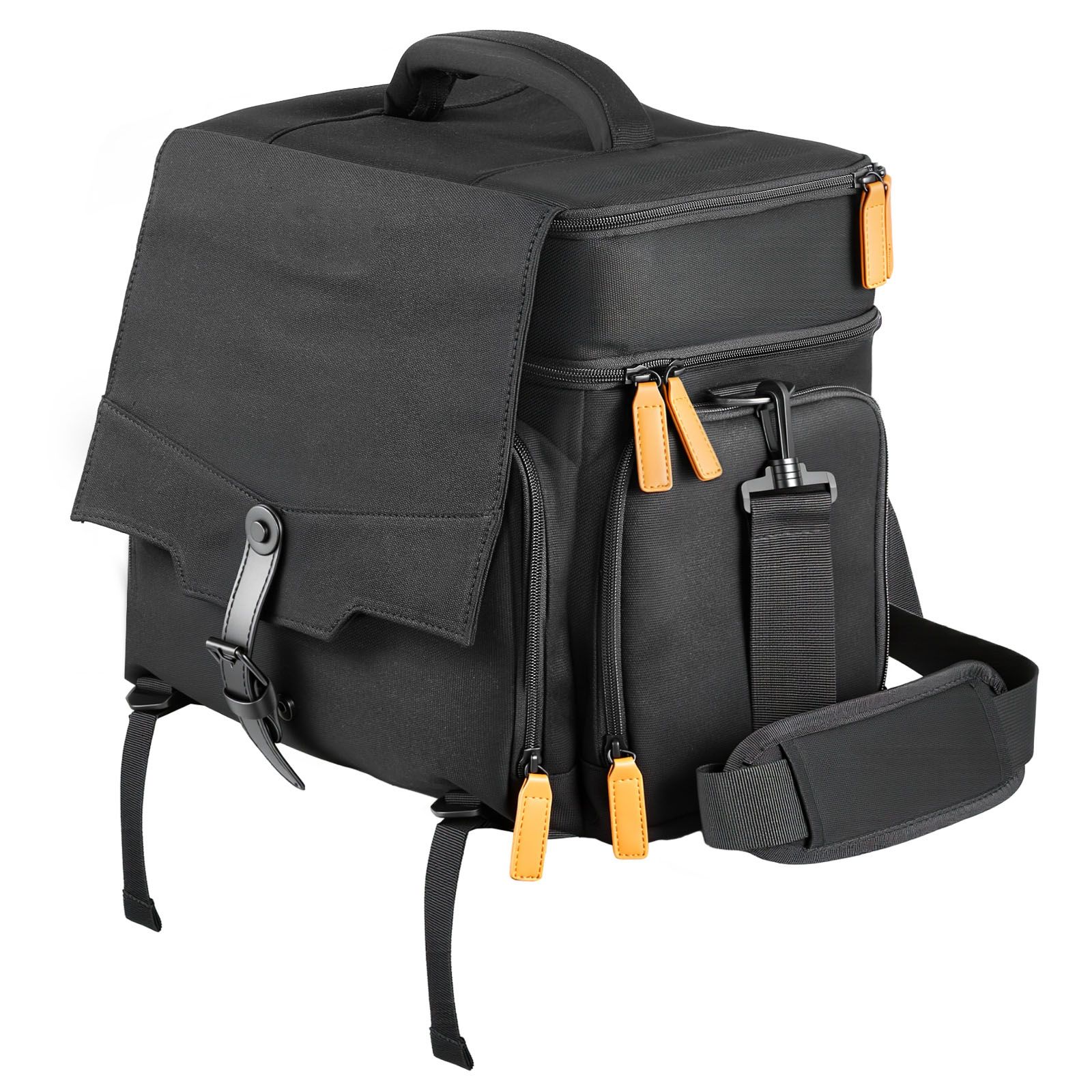 Sac de transport pour figurines miniatures, 16 emplacements, mousse de protection, noir