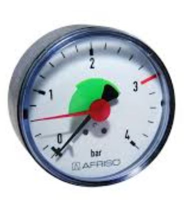 Afriso Manometer Rf63 Genauigkeit 2.5 Messbereich 0-4 Bar