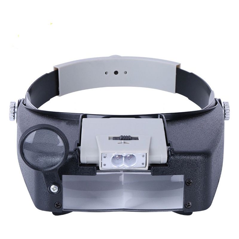 Loupe de bijoutier à main libre avec lumière LED, lunettes grossissantes pour horlogers et joailliers