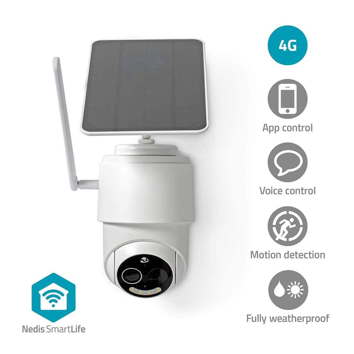 Nedis SmartLife Außenkamera 4G LTE | Full HD 1080p | Drehwinkel: 350°| IP65| 5 V DC | mit Bewegungssensor | - Bild 8
