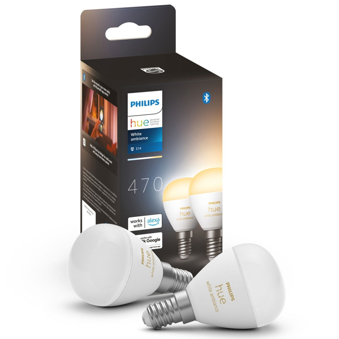 Philips Hue Licht Leuchtmittel, White Ambiance Luster (E14, 470 Lm, 2X) - Bild 11