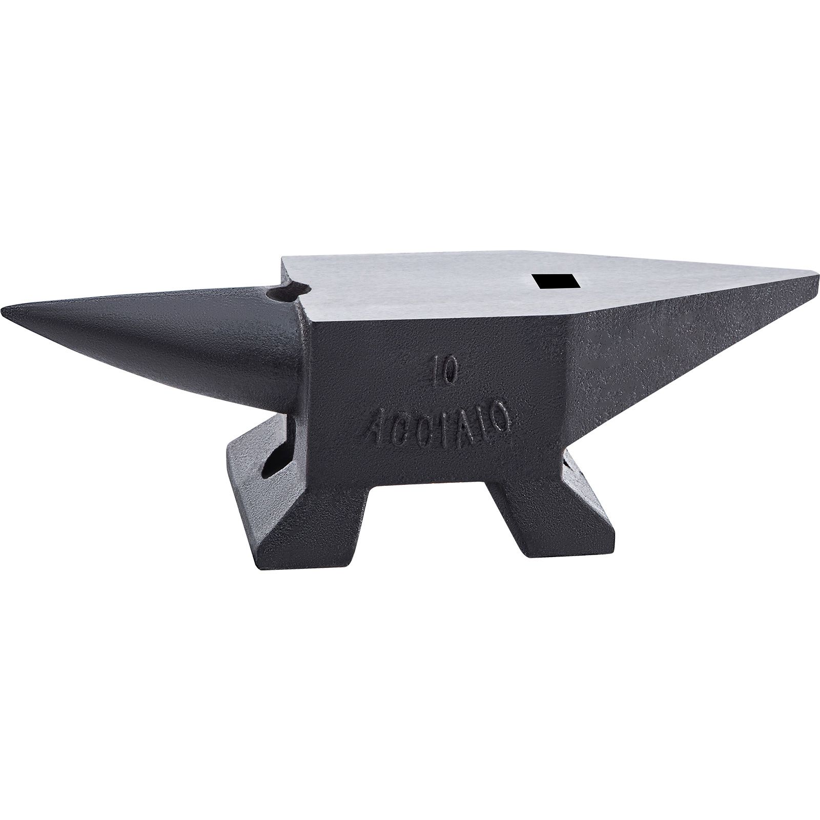 Enclume de forgeron en fonte 10 kg, corne unique, plateau large, haute dureté 55 HRC