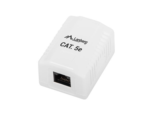 Lanberg Weiß Aufputz Rj-45 Cat5e Buchse - Ou5-0001-W