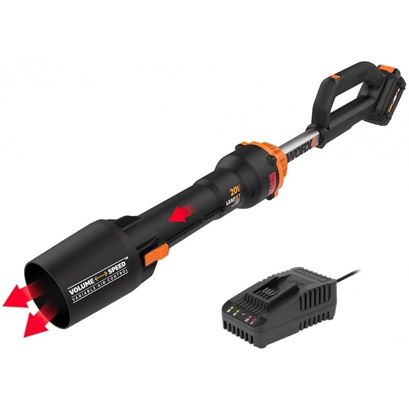 Soffiatore A Batteria 20v Wg543e Brushless Potente Leggero E Pratico Batteria E Caricatore Inclusi - Worx