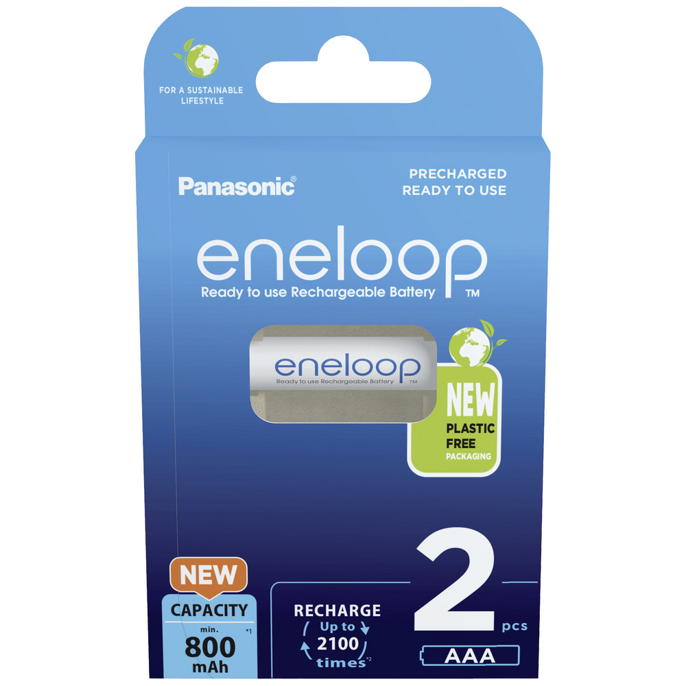 Eneloop Panasonic Nimh-Micro Akku, 800Mah, 2 Stück