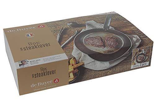 Box poêle 26 cm + moulin poivre + pince De Buyer 5610.03