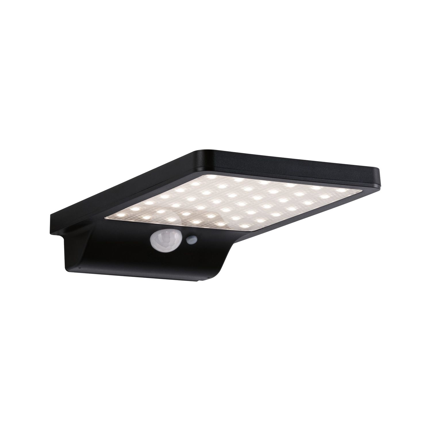 Paulmann - Outdoor Solar Wandleuchte Solveig Schwarz Warmweiß Bewegungsmelder Wandleuchte