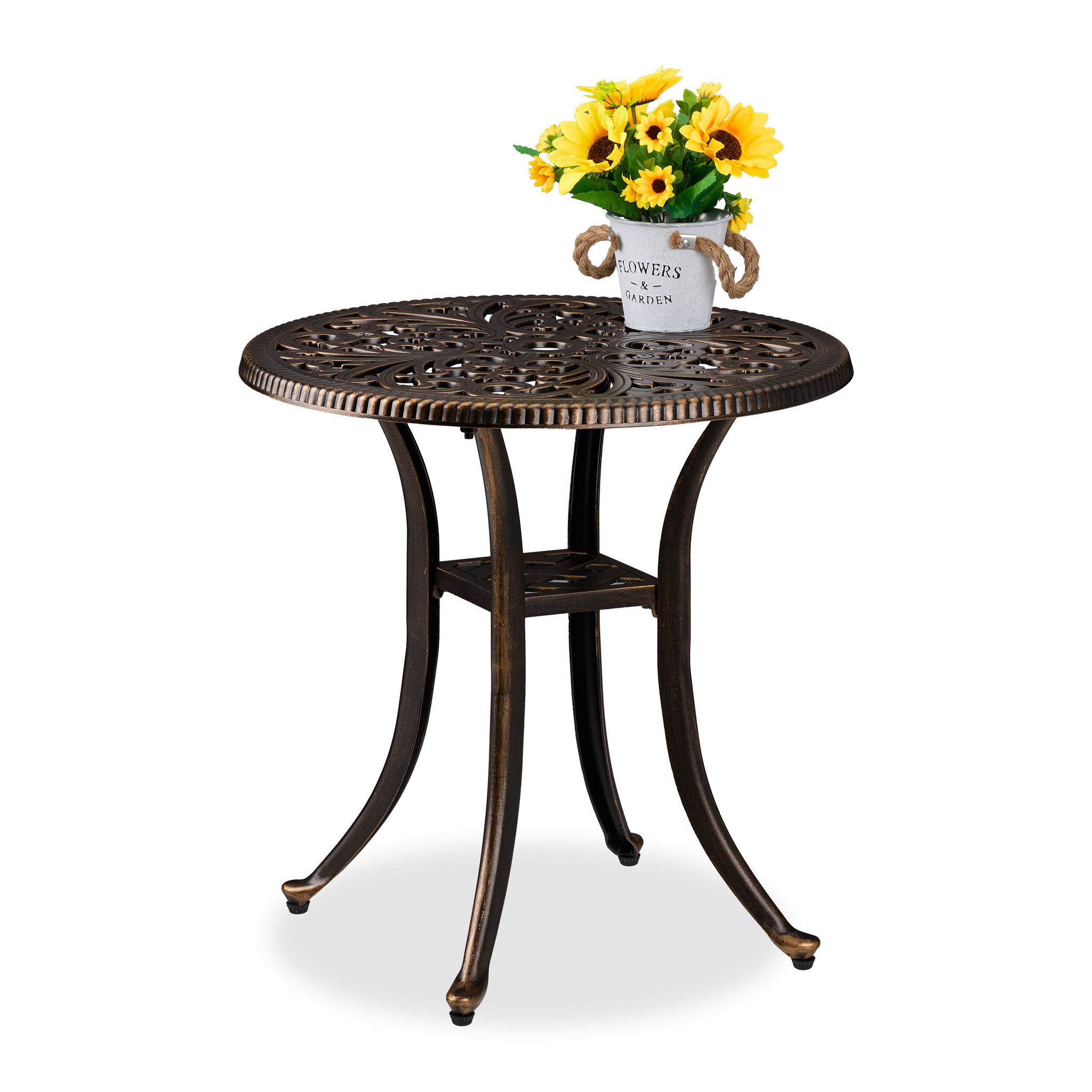 Relaxdays Table De Jardin, Design Antique