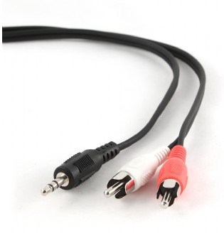 Gembird Schwarz Audiokabel Mjack Rca Rca M/M 5 Mts