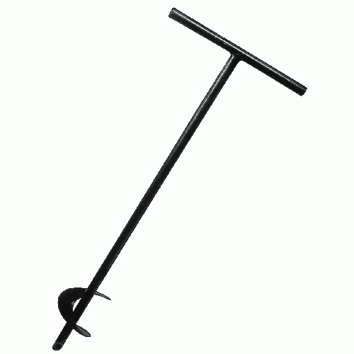 Trivella A Mano �10cm H95cm - Cavabuche - In Acciaio Verniciato LIF