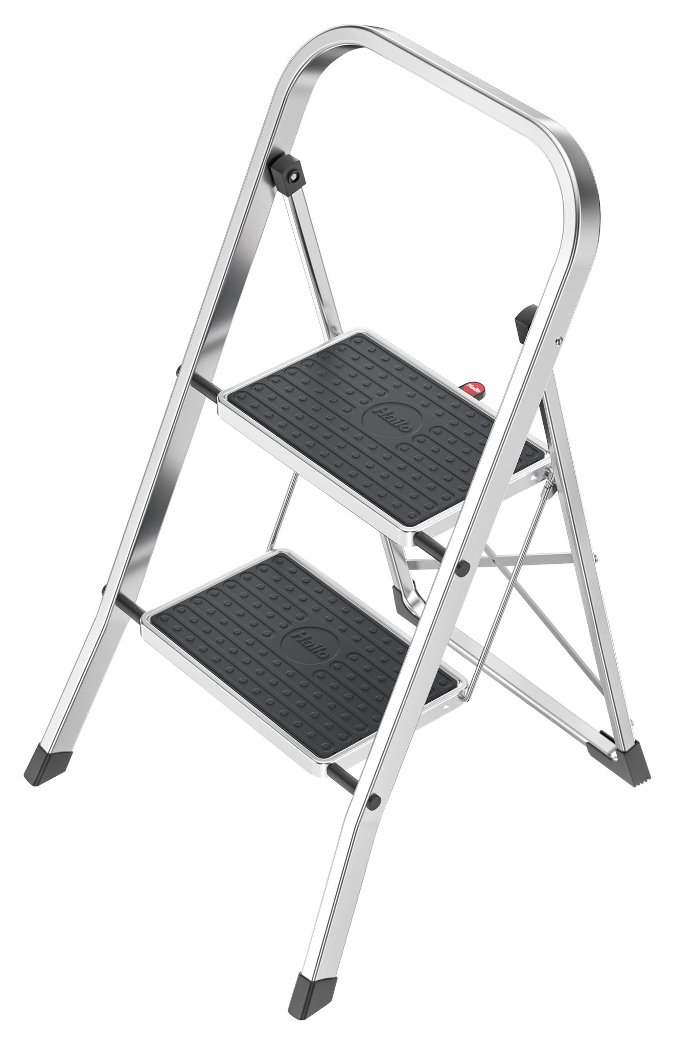 Hailo Aluminiumfarben Schwarz Trittleiter "K70 Standardline" Zusammenklappbar von Baur - Image 8