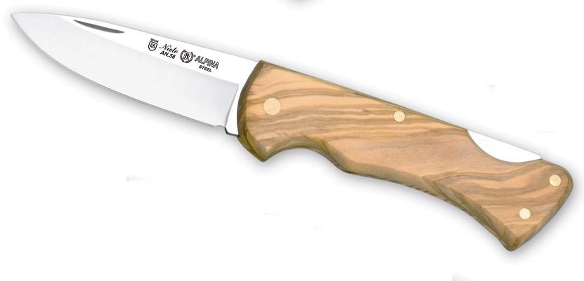 Fuienko Taschenmesser Alpina 043 Miguel Nieto Von 17 Cms, Mit Stahlklinge Von 7 Cms Und Mango Aus Natürlichem Olivenholz.