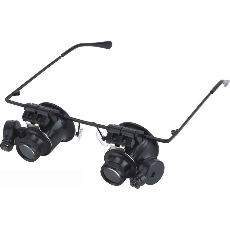 Loupe à main LED 20x pour bijoutier et horloger, 165 x 150 mm, ABS et métal