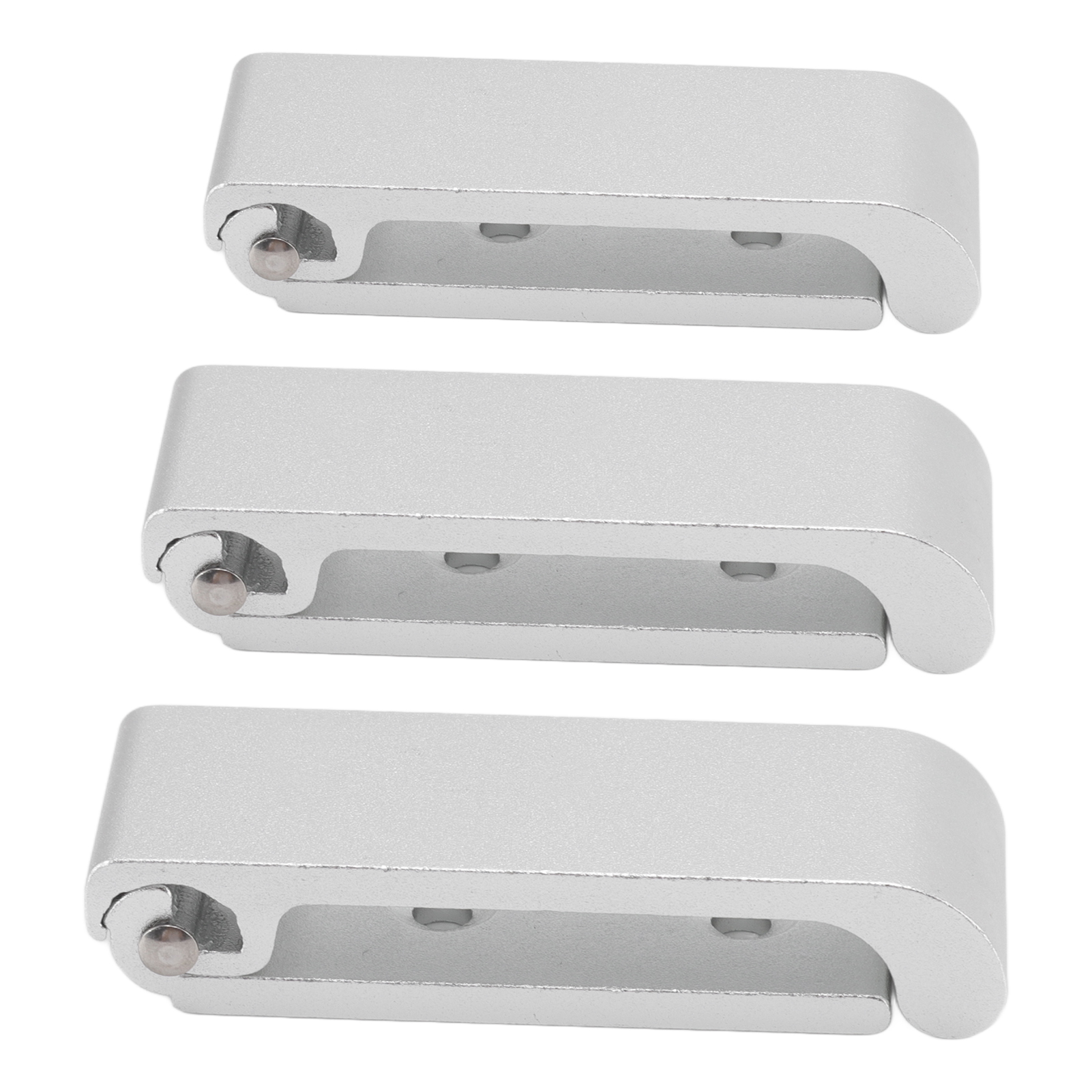 Crochets muraux pliables en alliage d'aluminium, 3 pièces, vis et chevilles fournies