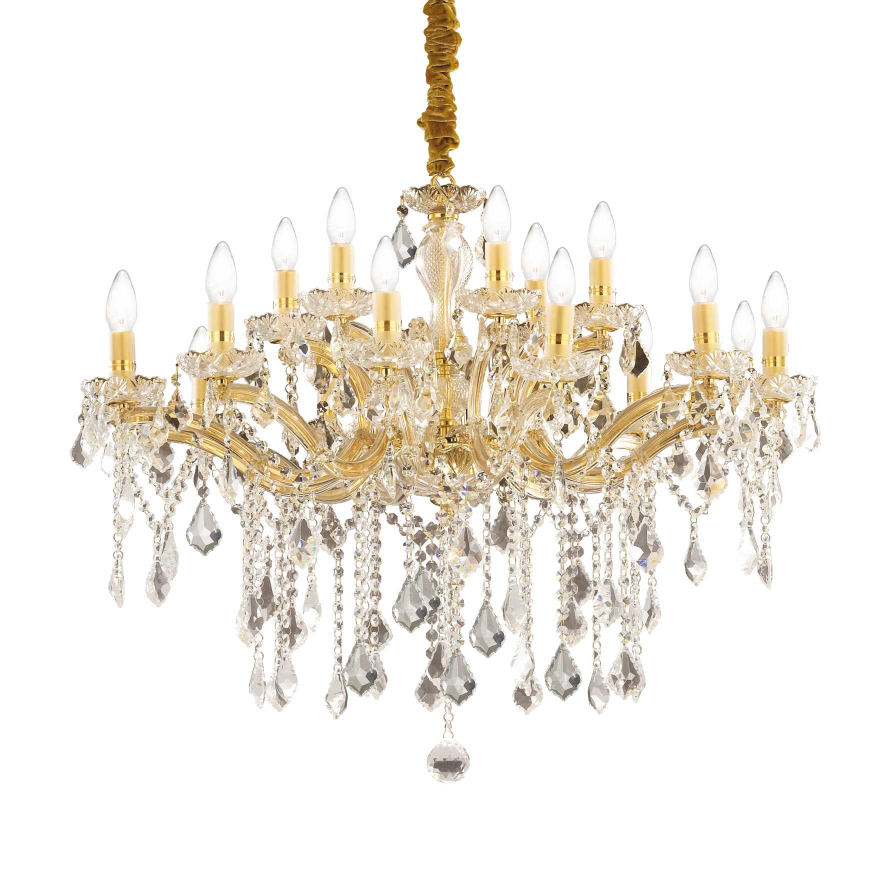 Gelb Florian Sp18, Pendelleuchte, Ideal Lux - Colore: Oro - Bild 3
