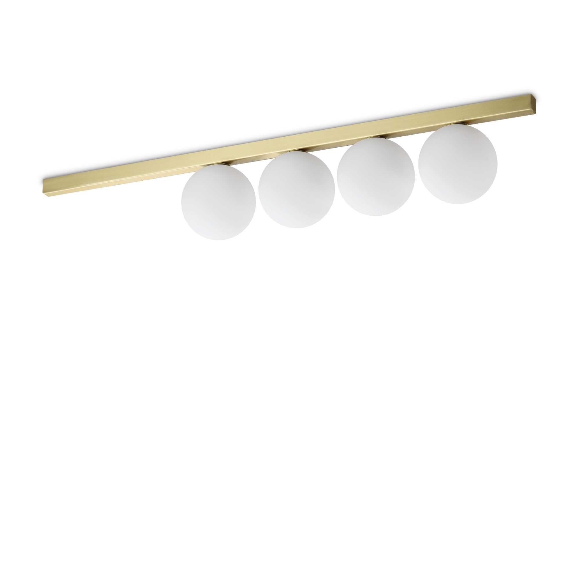 Ideal Lux Schwarz - Binomio Pl4, Deckenleuchte