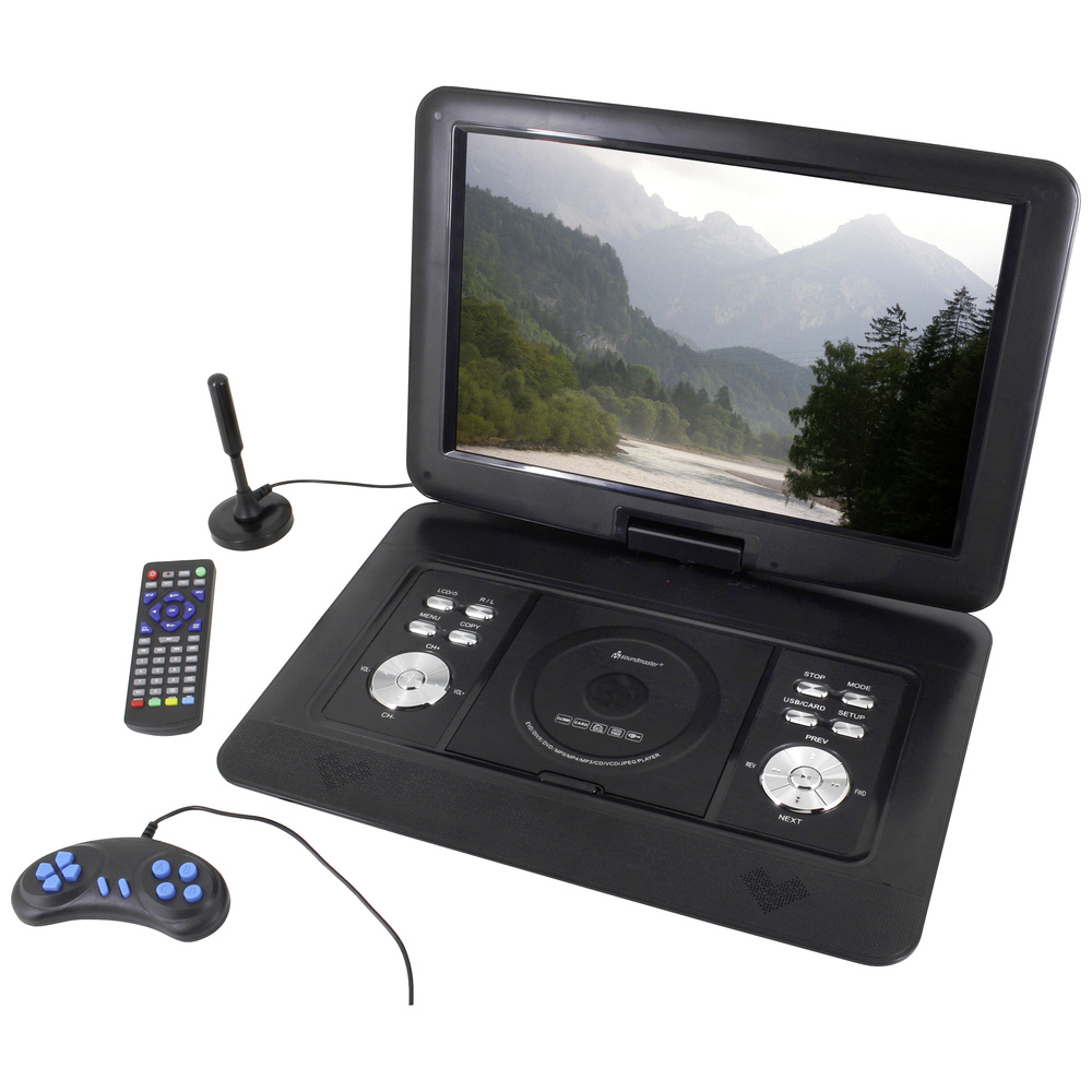 Soundmaster Schwarz Tragbarer Dvd-Player Pdb1600sw 15.4" Convertible Dvb-T2 - Image 3