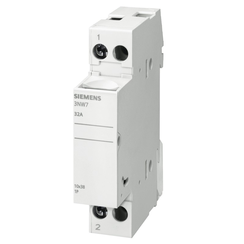 Base Porta Fusibili 10x38 1 Polo 32a 3nw7013 Siemens