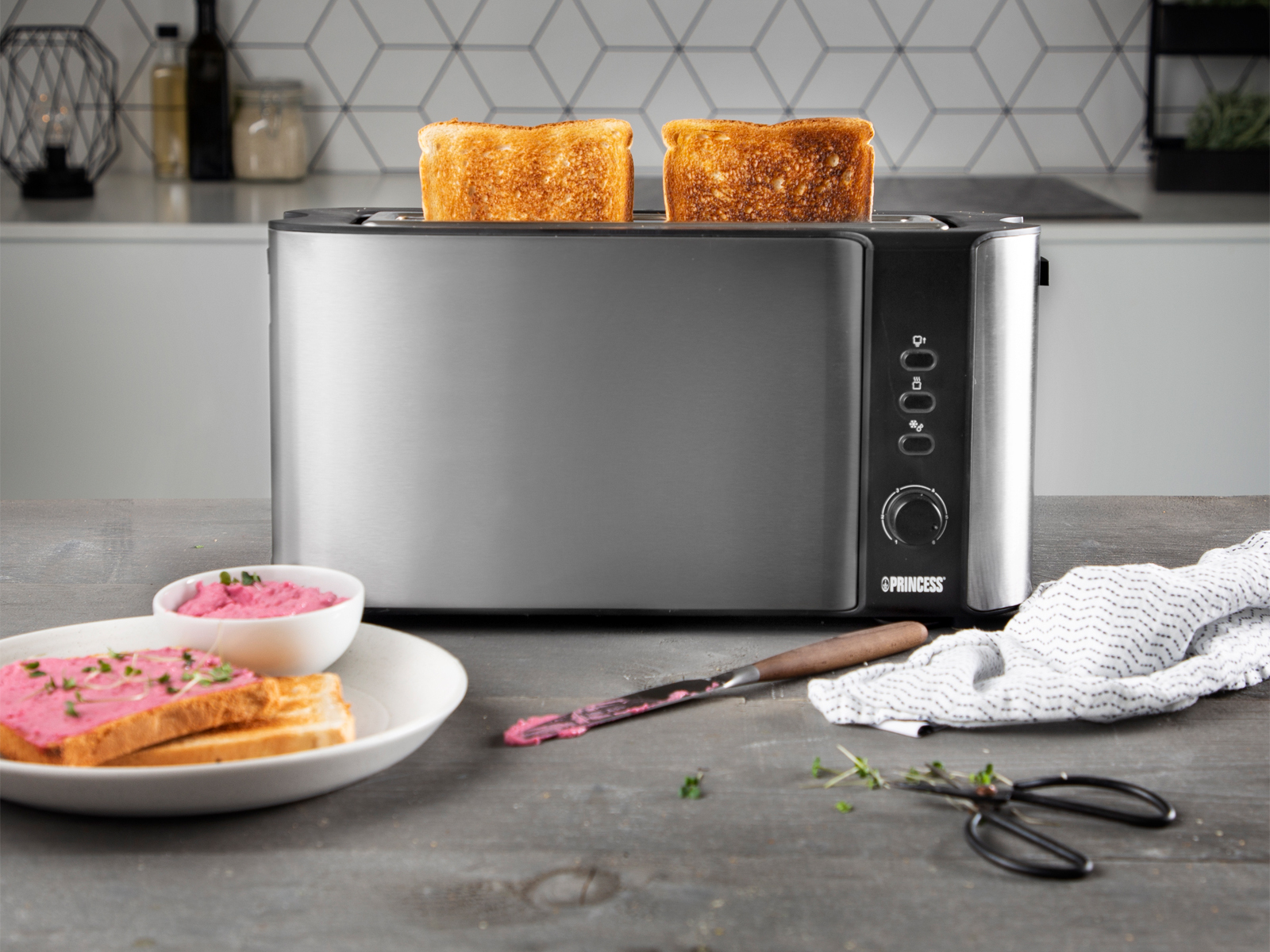 Princess Braun/Schwarz 142353 Langschlitz-Toaster - Image 4