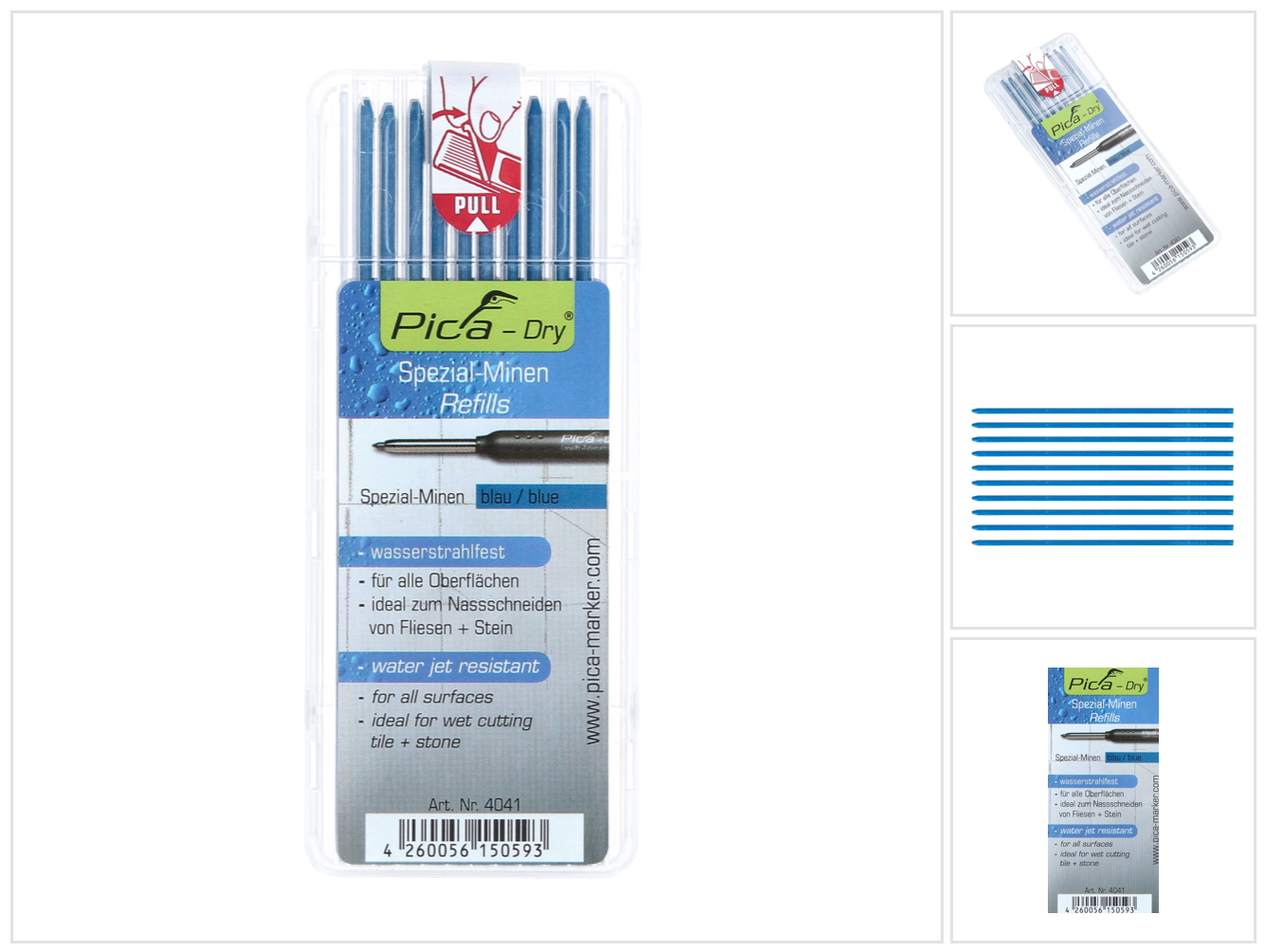 Pica Ersatzminen für Tieflochmarker - Blau - 2,8 mm - Image 3