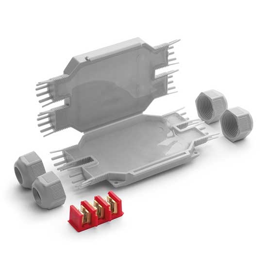 Raytech Grau Ip68/Ip69k Mikro-Verbindungsmuffen Vorgefüllt Mit Gel Klemmen Im Lieferumfang Enthalten Blister 1St. Little Joint X Bob4