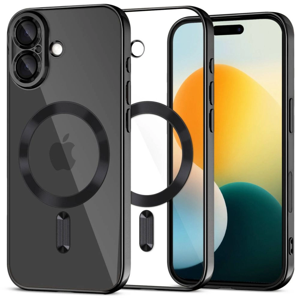 4Kom Tech-Protect MagFlex MagSafe Case für iPhone 17 - Transparent Schwarz (Apple iPhone 17), Smartphone Hülle, Schwarz - Bild 2