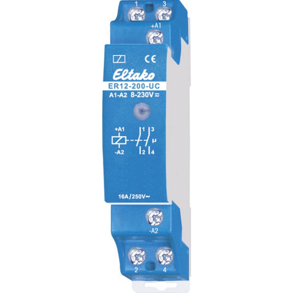 Eltako 22200002 ER12-200-UC Relay 230V 16A No Standby Loss LED Display