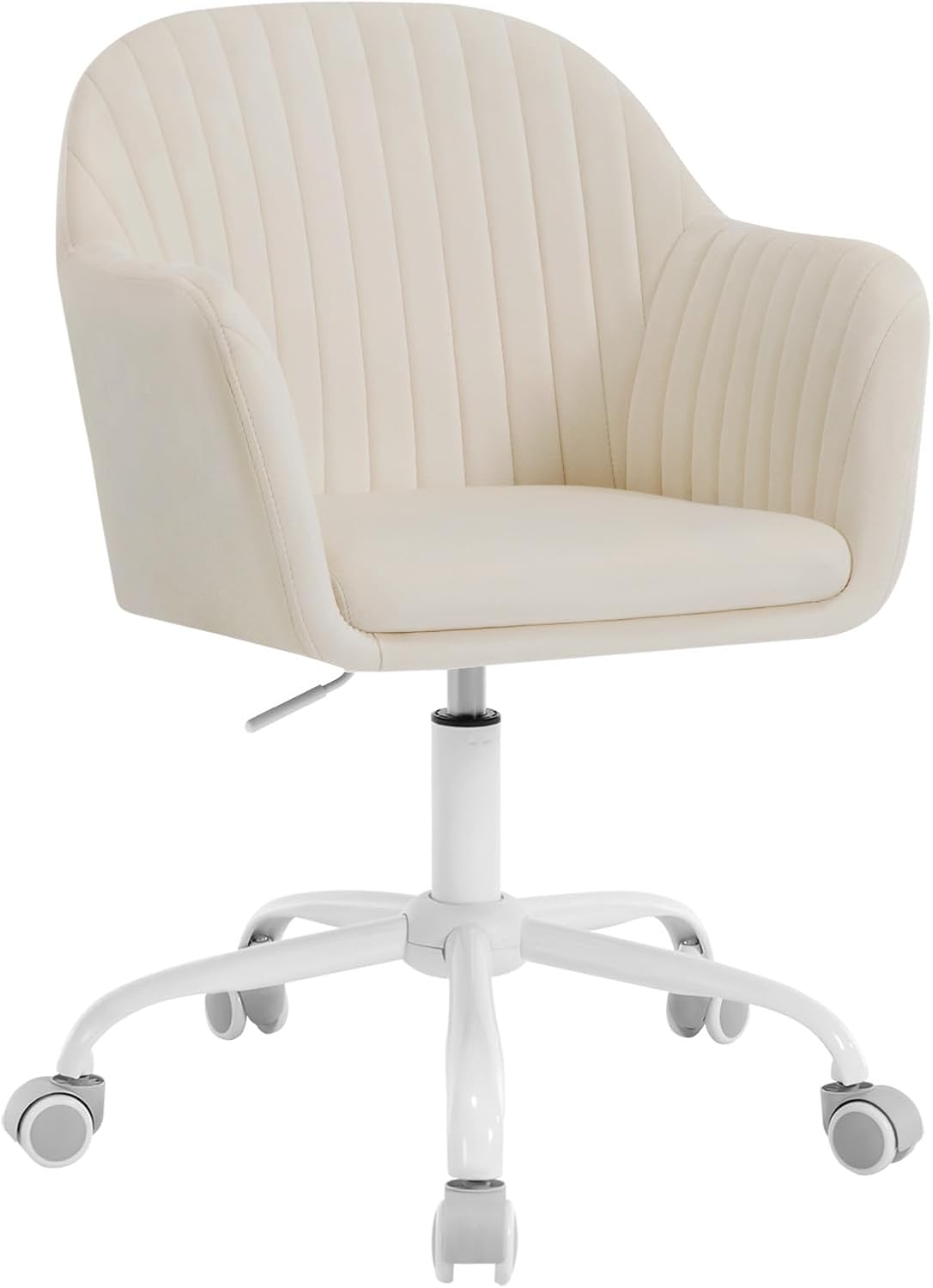 Woltu - Chaise Bureau Velours Chaise Coiffeuse Réglable En Hauteur