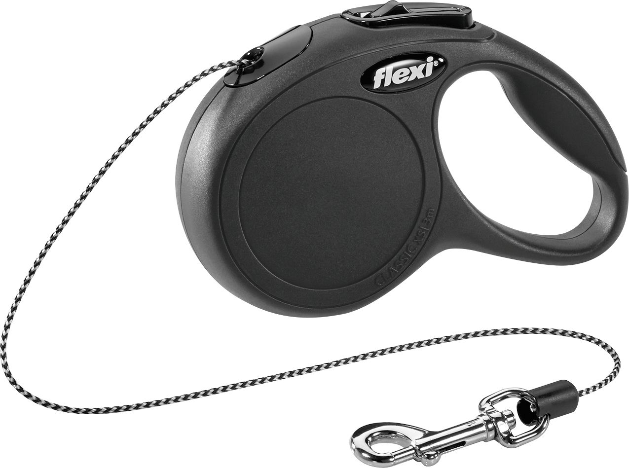 Flexi Classic Hundeleine Schwarz 3m Seilleine Größe XS bis 8kg - Image 5